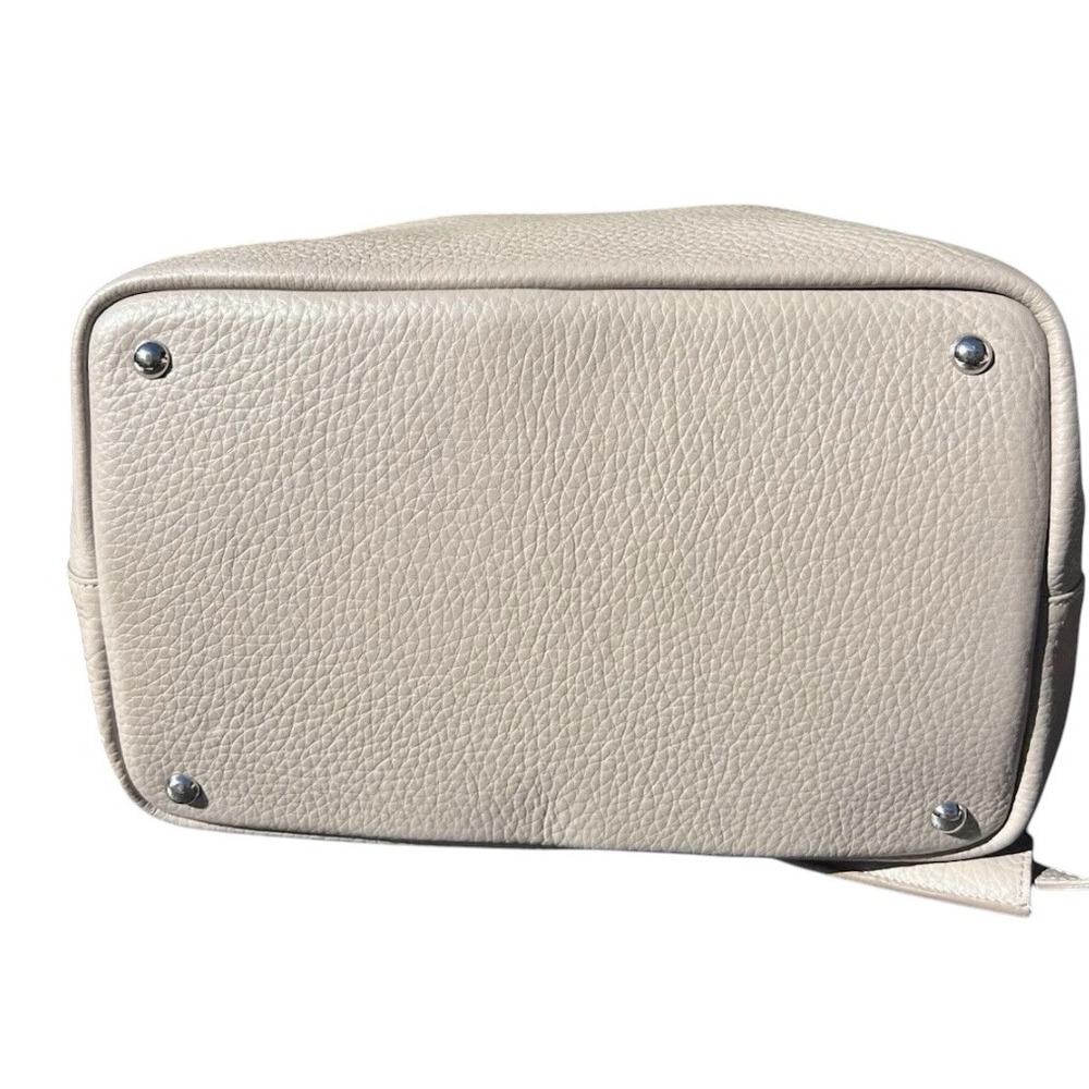 Meli Melo Thela Medium Taupe Cowhide Leather Satchel Shoulder Bag Italy - Picture 6 of 10
